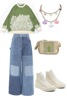 Flower Aesthetic Fashion, Spring Outfits Pastel, New Classic, Casual Style Outfits, Lookbook Outfits, Dream Clothes, Teen Fashion Outfits