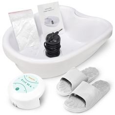 PRICES MAY VARY. ✅Easy to use - press the on/off button and the indicator light on the control panel flashes to start the detox spa. Give you a complete relaxation. ✅Ion Purifying Foot SPA - an ion antidote that saves space and is suitable for personal foot bath travel or when at home just need a proper container, is a professional foot SPA treat. ✅Pure safety - water reaction without any side effects or toxic substances gives your whole body purification. It's really easy to use. Just turn on t Body Purification, Ionic Foot Bath, Bath Detox, Bath Travel, Cleanse Detox, Organic Remedy, Hygiene Routine, Foot Spa, Foot Bath