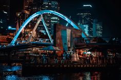 even walker pedestrian bridge over ponyfish island and yarra river in melbourne River Restaurant, Restaurant Offers, Khalid, Cocktail Bar