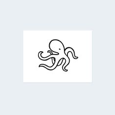 an octopus with its mouth open on a white background