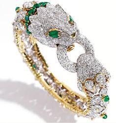 Steven Stone, Emerald Bracelet, David Webb, Diamond Bangles Bracelet, Diamond Bangle, Gorgeous Jewelry, Animal Jewelry