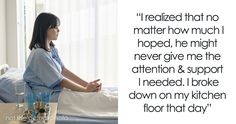 a woman sitting on top of a bed in a hospital room next to a window