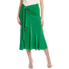 About The Brand: Modern, Feminine Apparel That Links Sophistication And Ease. Skirt In Hyacinth With Self-Tie Front Waist Approximately 36in From Waist To Hem Model Is 5'10 And Is Wearing A Size 4. Measurements May Vary Slightly By Size. Left Side On-Seam Zipper 95% Polyester, 5% Spandex Dry Clean Only Imported Elegant Long Skirt With Tie Waist, Elegant Tie Waist Relaxed Fit Skirt, Elegant Green Wrap Skirt For Spring, Elegant Green Wrap Skirt, Office Midi Skirt, Satin Pleated Skirt, Floral Print Midi Skirt, Midi Skirt With Pockets, Gingham Skirt