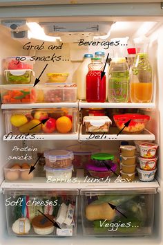 PrepAhead and Dine In: A fridge that encourages healthy eating...thanks Pinterest.. Healthyfood Aesthetic, Health Snacks, Idee Pasto Sano, Fat Burning Foods, Aesthetically Pleasing, Get Healthy, Food Hacks, Health Food, Food Storage