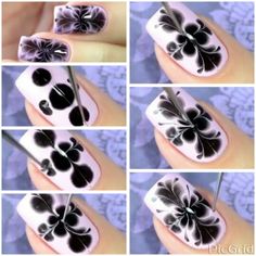 Wet paint Nagel Stamping, Gel Polish Nail Art, Nail Pictures, Simple Nail Art Designs, Nail Art Videos, Pretty Nail Art Designs, Pretty Nail Art