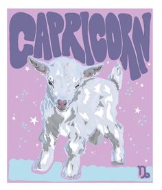 an image of a baby goat with the word carrigon on it