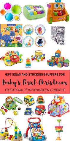 baby's first christmas gift ideas and stocking stuff for babies to play with