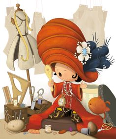 Dress Up by Sergio De Giorgi Illustration Dress, Up Illustration, Childrens Book Characters, Cartoon Fun, Kids Study