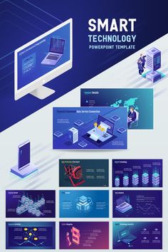 the presentation slideshow is designed to look like it has many different types of technology