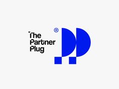 the partner plug logo is shown in black and blue, with an oval shaped object on top