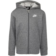 Club Fleece Zip Hoodie - Denny's Zip Up Hoodie Men, Grey Zip Up Hoodie, Create A Signature, Boys Fleece, Nike Boy, Boys Nike, Nike Sweatshirts, Workout Hoodie, Liu Jo