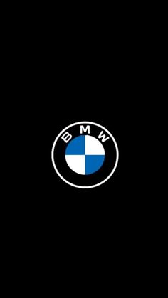 the bmw logo on a black background