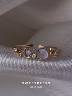 Product Details + Care  - 18K Gold Dipped Over Brass - Brass: Copper + Zinc Alloy - 1 Ring - Wipe Clean  - Imported  Dimensions - Size is adjustable Have a question? Please message info@shopsweetpeeps.com and our support team will get back to you in 48 hours. Gems Ring, Dainty Rings, Pretty Jewelry Necklaces, Oxford Blue, Dainty Gold Necklace, Gem Ring, Funky Jewelry, Silver Jewelry Pendant, Blue Gems