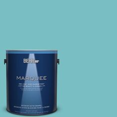 the behrot marquee paint is shown in an open, dark purple color