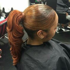 Pretty pony Sleek Ponytail Hairstyles, Ponytail Hairstyle, Black Ponytail Hairstyles, Easy Hairstyles For Medium Hair, Side Ponytail, Hair Done, Quick Weave, Hair Ponytail Styles, Sleek Ponytail