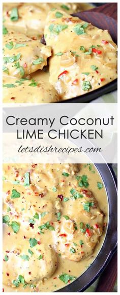 creamy coconut lime chicken is an easy and delicious dinner that's ready in under 30 minutes