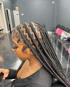 The It Girls, Box Braids Hairstyles For Black Women, Braids Hairstyles Pictures, Braided Cornrow Hairstyles, Cute Box Braids Hairstyles, Protective Hairstyles Braids, It Girls, Pretty Braided Hairstyles, Girls Hairstyles Braids