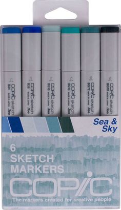 six white markers are in the package