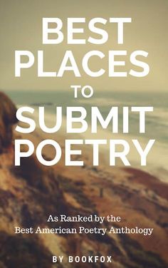 the cover of best places to submitt poetry, with an ocean in the background