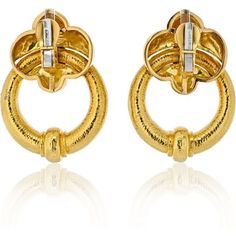 Imagine yourself adorned in elegance and style, exuding confidence and allure with every step. Introducing the David Webb 18K Yellow Gold Hammered Doorknockers Large Oversized Earrings, a testament to the remarkable craftsmanship and artistry that defines the world of fine jewelry. These stunning doorknocker earrings, designed by the renowned David Webb, possess an undeniable presence that will captivate the hearts of all who lay eyes upon them.Crafted from exquisite 18K yellow gold, these earri Luxury Hoop Earrings, Extraordinary Jewelry, Oversized Earrings, David Webb, Yellow Jewelry, Yellow Rings, The David, Ring Watch, Vintage Engagement