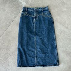 Celine Denim Midi Skirt Size 27 Celine Denim Skirt, Celine Denim, Denim Midi Skirt, Denim Skirt, Midi Skirt, Womens Skirt, Color Blue, Skirt, Women Shopping