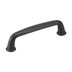 a black handle on a white background