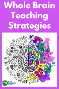 a book cover with the words whole brain teaching strategies on it and an image of