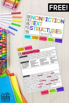 Nonfiction text structures refer to how authors organize and present information in their writing. Understanding these structures can help students develop critical thinking skills, improve reading comprehension, and become better writers. Grab this FREE resource to help your students master these 5 text structures! Elements Of Nonfiction Anchor Chart, Nonfiction Text Structure Anchor Chart, Nonfiction Text Features Activities