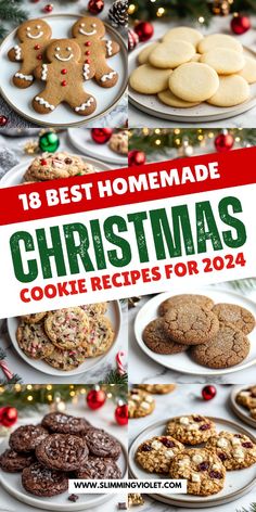 Discover 18 Christmas cookie recipes for 2024 that will add joy to your holiday baking. From timeless sugar cookies to decadent chocolate-covered peanut butter cookies, each recipe brings its own festive flair. These easy-to-make cookies are perfect for gifting, sharing with family, or enjoying at holiday gatherings. Whether you’re a fan of classic gingerbread or crave the indulgence of fudgy brownie cookies, there’s something for everyone. Kids and adults alike will love these festive treats, and many are perfect for cookie swaps or adding to your Christmas dessert table. Save this pin and check out the recipes for cookies that will make your holiday season even sweeter! Best Xmas Cookies Recipes, Preppy Kitchen Recipes Cookies, Christmas Easy Cookie Recipes, Best Santa Cookies, Oatmeal Cookies Christmas, Homemade Christmas Cookies Recipes, Christmas Cookie Classics, Best Tasting Christmas Cookies, Christmas Tin Cookies