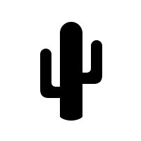 a black and white image of a cactus