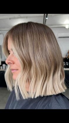 Mum Bob, Bronde Balayage Bob, Haircut Bob, Ombre Blond, Dark Brunette Hair, Dye Hair, Blonde Hair Inspiration, Blonde Hair Looks