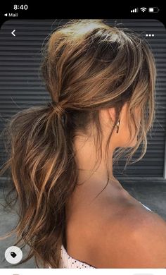 Step By Step Hairstyles, Penteado Cabelo Curto, A Ponytail, Low Ponytail, Wedding Hair And Makeup, Hair Dos, Ponytail Hairstyles, Bridesmaid Hair, Prom Hair