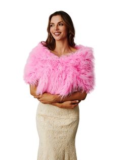 PRICES MAY VARY. Material:faux fur,satin Keep you warm and look classy.Durable enough for your daily wearing One size suits the most,it comes with a free brooch for lager size Easy to put on and take off if needed,a stole can be draped over one or both shoulders For Winter wedding,cold prom,make up costume party or other event and special occasions Material: Premium quality faux fur . This makes an excellent gift on any occasion. Blow the fur scarf with hot wind or shake it to make it fluffy whe Poncho Winter, Wedding Evening Party, Faux Fur Wrap, Wedding Women, Faux Fur Scarves, Fur Wrap, Outwear Coat, Up Costumes, Fur Shawl