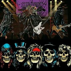 Caricature Musicians, Motor Cb, Skeleton Poster, Rock Background, Sublimation Templates, Classic Rock And Roll, Music Collage