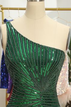 Glitter Fuchsia One Shoulder Beaded Tight Homecoming Dress Mini Dress Outfits, Short Cocktail Dress, Sequin Shorts, Candy Pink, Sequin Beading, Homecoming Dress, Gold Gold, Hunter Green, Bodycon Mini Dress