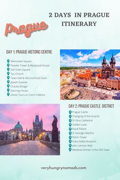 2 Days in Prague Itinerary 2 Days In Prague, Prague 3 Day Itinerary, Prague Places To Visit, 2 Days In Berlin, Prague Itinerary, Study Abroad Travel, Czech Republic Travel, Visit Prague, Budapest Travel