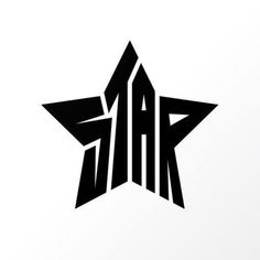 the star logo is shown in black and white, with an inverted design on it