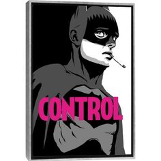 BatControl - The B&W Edit by Butcher Billy canvas art arrives ready to hang, with hanging accessories included and no additional framing required. Every canvas print is hand-crafted in the USA, made on-demand at iCanvas and expertly stretched around 100% North American Pine wood stretcher bars. We only use industry leading archival UltraChrome® Giclée inks to achieve the most vivid and high-definition prints possible. Black And White Comic Art, Art Punk, Story Images, Ian Curtis, Man In Black, Rock N’roll, Joy Division, Black White Art, Comic Book Characters