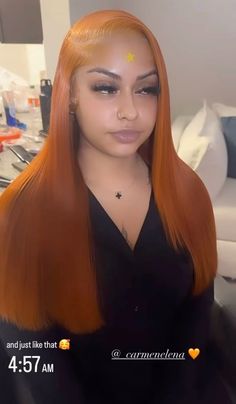 Ginger Lace Front Wigs Black Women Side Part, Ginger Hair Side Part, Middle Part Ginger Wig, Ginger Leave Out, Pretty Wigs Black Women, Side Part Ginger Wig, Ginger Side Part Wig, Ginger Wig Black Women, Ginger Lace Front Wigs Black Women