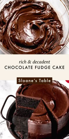 rich and decadent chocolate fudge cake is the perfect dessert for valentine's day