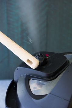 How to safely open the Instant Pot steam release valve with the handle of a wooden spoon. Busy Mom Recipes, Electric Pressure Cooker Recipes