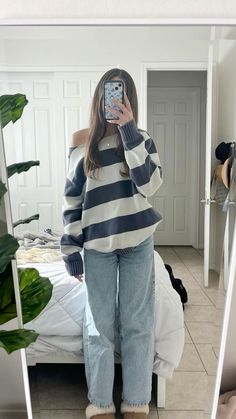 cute sweaters from amazon!💌 #outfits #outfitstyle #outfitideasforwomen #amazon #amazonshopping #amazonmusthave 00s Mode, Looks Pinterest, Skandinavian Fashion, Outfit Inspo Casual, Trendy Outfits For Teens, Neue Outfits, Trendy Fall Outfits, School Looks, Outfit Trends