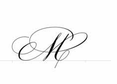 the letter h in cursive handwriting