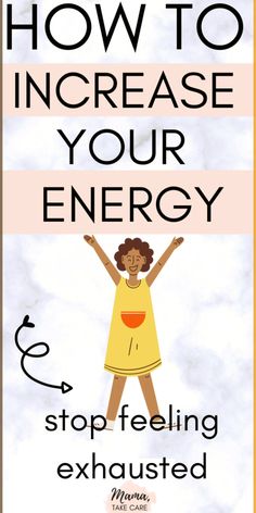 Are you tired every day? Find out how to increase your energy levels by using these energy hacking tips. Learn to be more energetic, vivacious, and happy. Stop feeling exhausted and increase energy naturally. #energyboost #personaldevelopment #selfcare Mamatakecare.com | Mama Take Care SC How To Gain Energy, How To Get Energy, Change Your Energy, Energy Hacks, Increase Energy Naturally, Energy Boosting Foods, Getting More Energy, Improve Energy Levels, Dr Berg