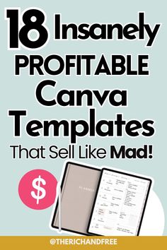 Here are 18 Insanely Profitable Canva Templates to Sell Like Crazy Online! This guide showcases in-demand Canva template ideas that are perfect for anyone looking to start a profitable online business. From social media graphics and marketing kits to planners and lesser known ideas, these templates are easy to create and attract buyers fast. Whether you're a designer or just starting out, learn how to tap into high-demand markets and make money selling customizable Canva templates online! Canva Selling Ideas, How To Sell Canva Templates, Make Money On Canva, How To Create Printables To Sell, Canva Printables To Sell, How To Make Money With Canva, Canva Business Ideas, Printify Design Ideas, Canva Templates Ideas