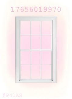 an image of a window with numbers on the wall above it and below it is a pink background