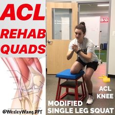 Dr. Wesley Wang, PT, DPT on Instagram: “ACL Rehab - Quad loading ——- Quad loading is an extremely important part of ACL rehab. I personally believe a neglected aspect of rehab is…” Knee Surgery Recovery, Knee Surgery, Surgery