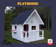 there is a play house in the yard