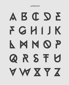 the alphabet is made up of letters and numbers, all in black on a white background