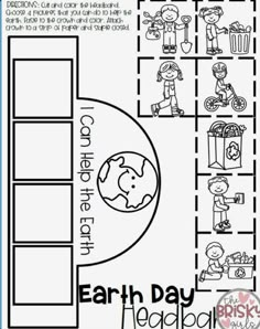 earth day worksheet with pictures and words